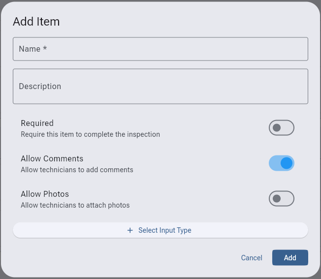 InspectionAddItemModal
