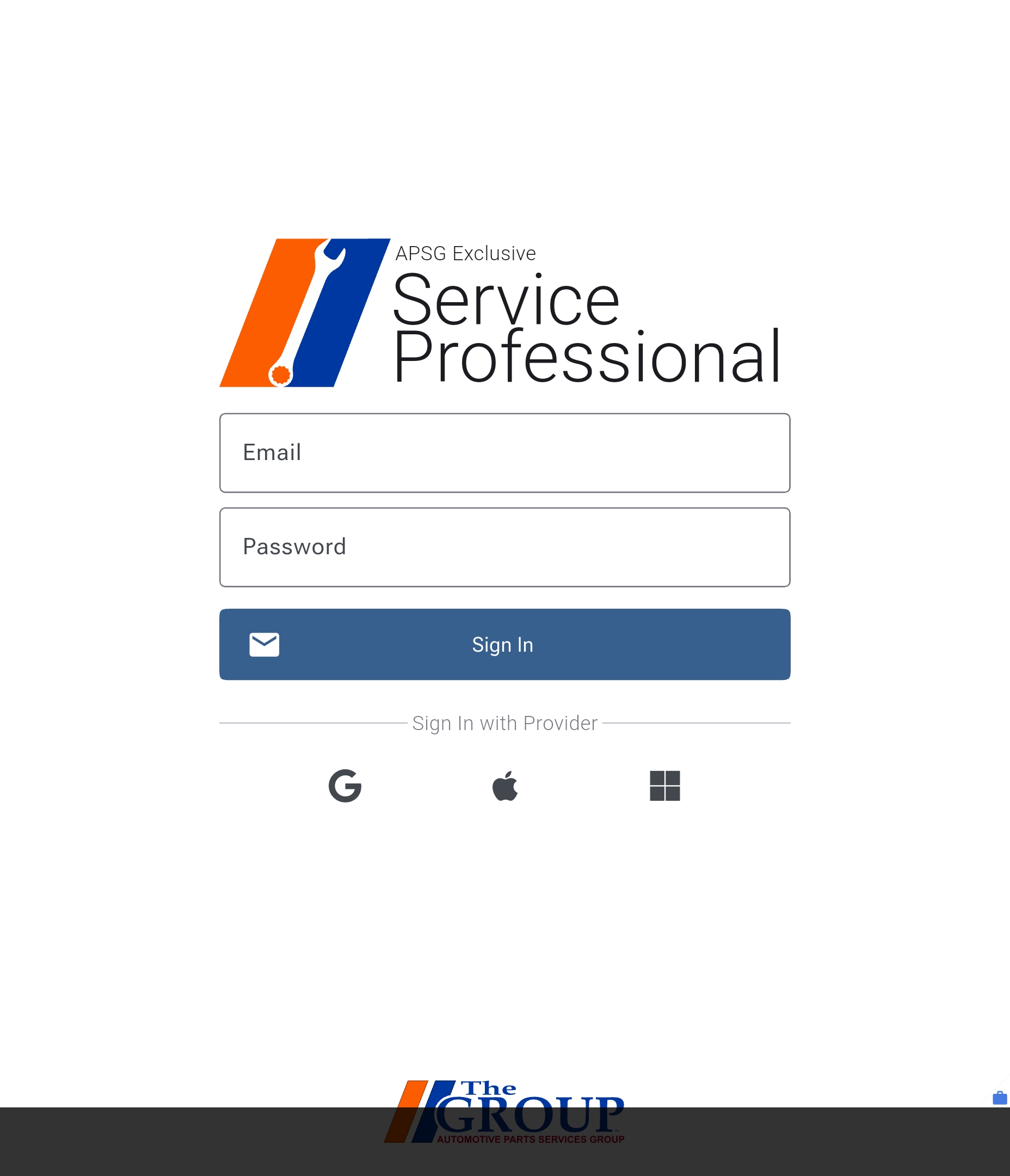 Login Screen