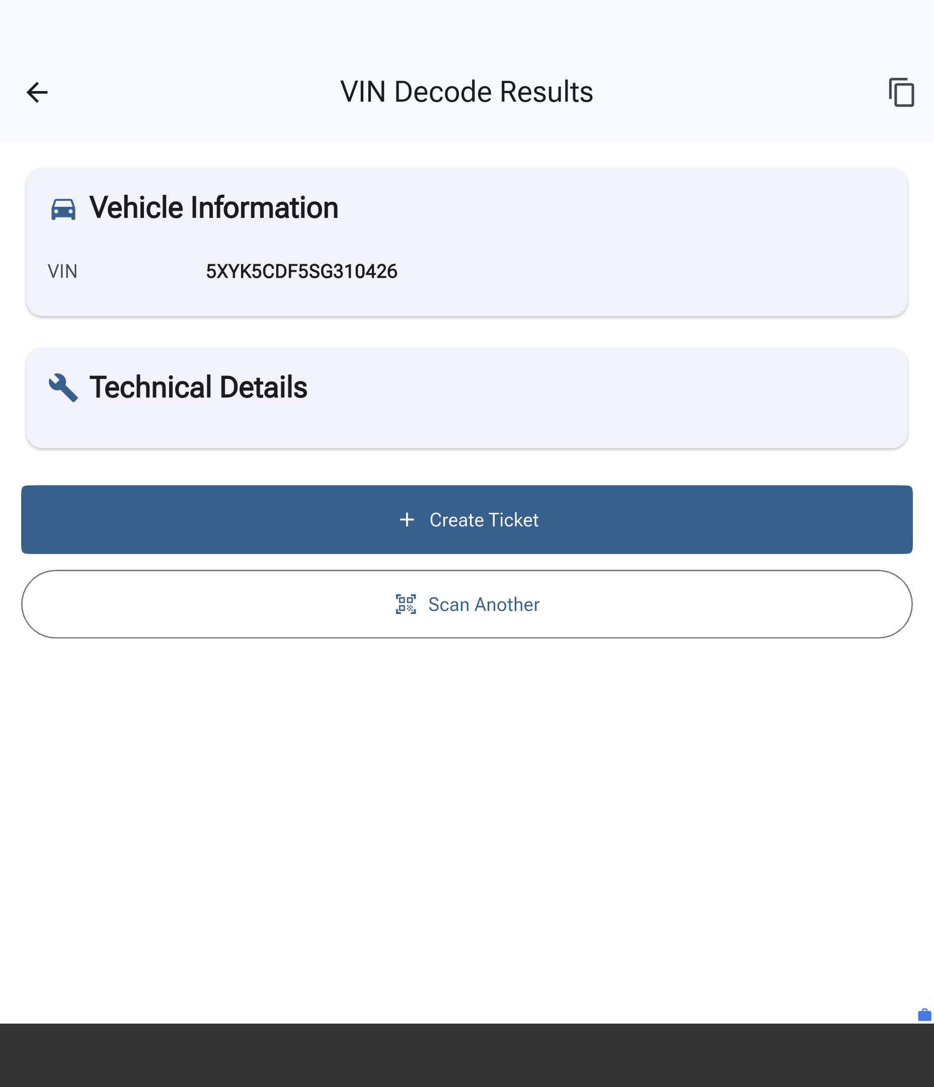 VIN Scanning